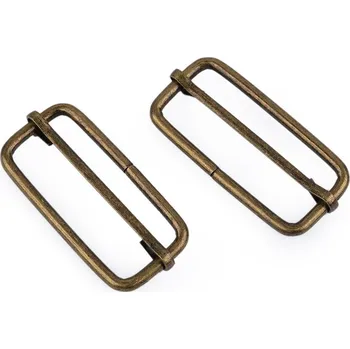 Posunovač na popruhy šíře 38 mm, barva 2 staromosaz