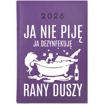 Kalendář Knihový kalendář 2026 A5 fialový