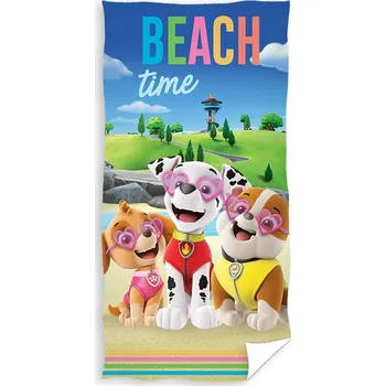 OSUŠKA koupelová 70x140 Tlapková patrola plážová (PAW224159) Vícebarevná