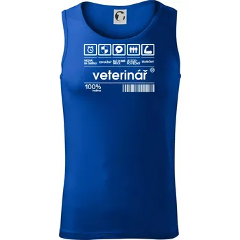 Čárový kód - Veterinář - Tílko pánské Core - XL ( Královská modrá )