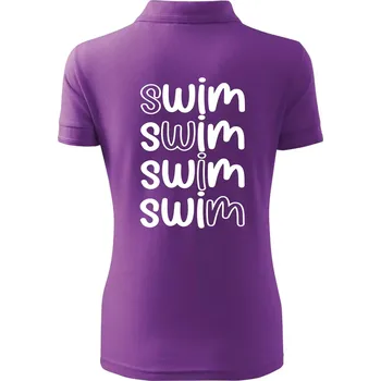 Swim nápis - Polokošile dámská Pique Polo - XS ( Fialová )
