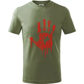 Hand Of Zombies - Tričko dětské bavlněné - 146 cm/10 let ( Khaki )