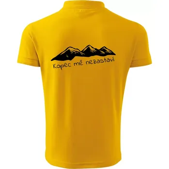 Pánská košile Kopec mě nezastaví - hory - Polokošile pánská Pique Polo 203 - 4XL ( Žlutá )