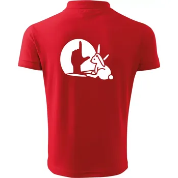 Pánská košile Zajíc stín loser - Polokošile pánská Pique Polo 203 - 4XL ( Červená )