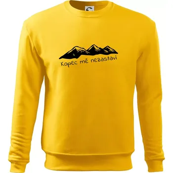 Pánská mikina Kopec mě nezastaví - hory - Mikina Essential pánská - 2XL ( Žlutá )