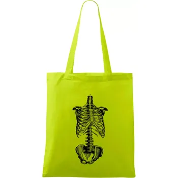 Kostra těla - Taška bavlněná - 42 x 38 cm ( Limetková )