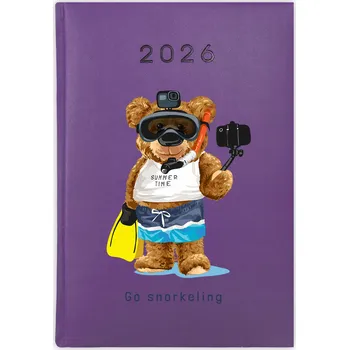 Kalendář Knižní kalendář 2026 A5 FunnyCase fialový