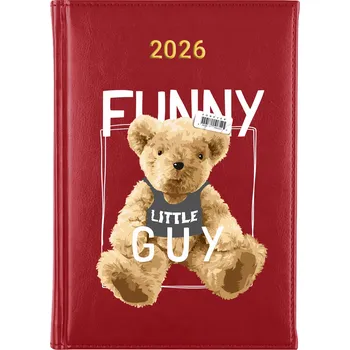 Kalendář Knižkový kalendář 2026 A5 FunnyCase modrý