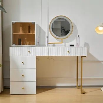 Toaletní stolek Toaletní Stolek Arhatreya bílý 45 x 115 x 120 cm