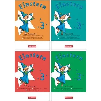 Cizí jazyk Einstern Mathematik 03. Themenhefte 1-4, Diagnoseheft und Kartonbeilagen im Paket - Ausleihmaterial