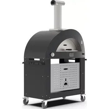 Pec na pizzu Alfa Forni - podstava pro 3 PIZZE, barva černá