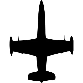 Samolepicí dekorace na vozidlo Samolepka na auto - letadlo 42r