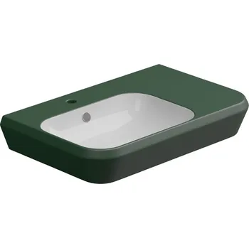 Umyvadlo Cruise, keramické, dvoubarevné, 80x48 cm, CRLAVBW80BI000036