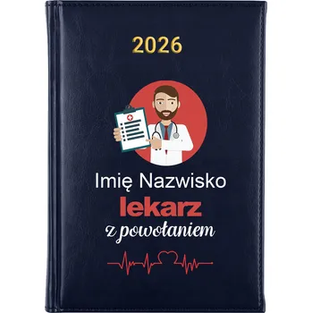 Kalendář Knižkový kalendář 2026 A5 FunnyCase modrý