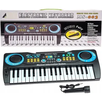 Hudební nástroj pro děti KLÁVESY PRO DĚTI PIANO ORGÁN S MIKROFONEM HUDEBNÍ NÁSTROJ