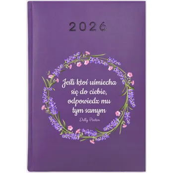 Kalendář Knižní kalendář 2026 A5 FunnyCase fialový