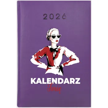 Kalendář Knihový kalendář 2026 A5 fialový