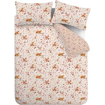 Povlečení Oranžové/béžové povlečení na jednolůžko 135x200 cm Woodland Fox – Catherine Lansfield ID_1801215