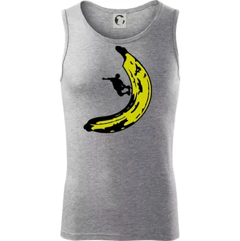 Skateboardista na banánu - Tílko pánské Core - XL ( Tmavě šedý melír )