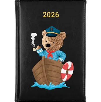 Kalendář Knižkový kalendář 2026 A5 černý