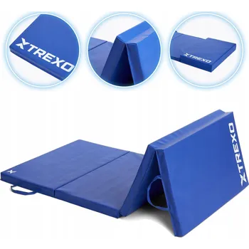 Matrace Skládací gymnastická Matrace TREXO 195 x 80 x 5 cm modrá OS