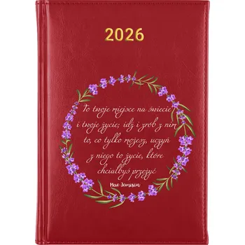 Kalendář Knižní kalendář 2026 A5 FunnyCase červený