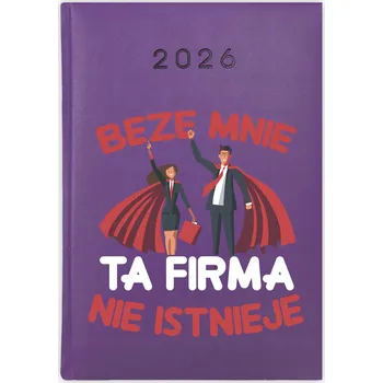 Kalendář Knihový kalendář 2026 A5 fialový