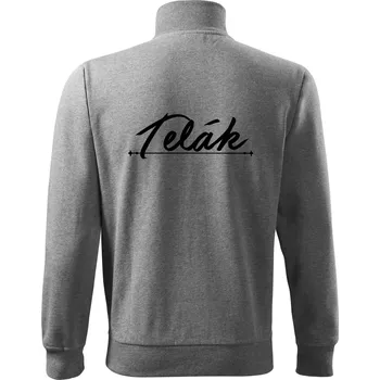 Pánská mikina Staročeština - Telák - hlupák, lenoch - Mikina bez kapuce Adventure - 3XL ( Tmavě šedý melír )