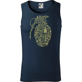 Granát ikony - Tílko pánské Core - XL ( Námořní modrá (velmi tmavá - téměř černá) )