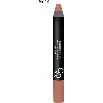 Rtěnka Golden Rose Matte Crayon Lipstick matná rtěnka v tužce č. 14