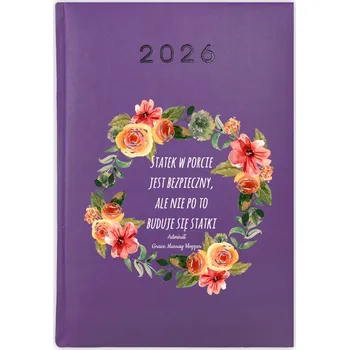 Kalendář Knihový kalendář 2026 A5 fialový