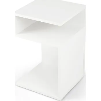 Konferenční stolek Konferenční stolek Costway čtvercový 33 x 33 x 50 cm bílý