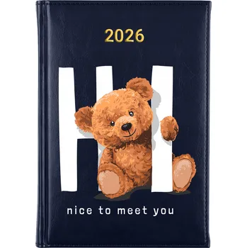 Kalendář Knižkový kalendář 2026 A5 FunnyCase modrý