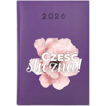 Diář Knihový kalendář 2026 A5 fialový