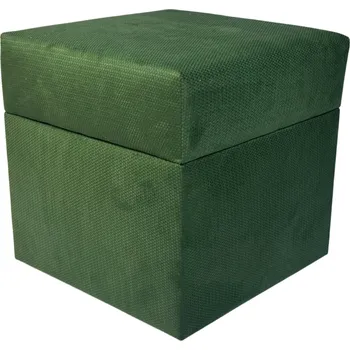 Taburet Čalouněný Taburet Max Mebels zelený