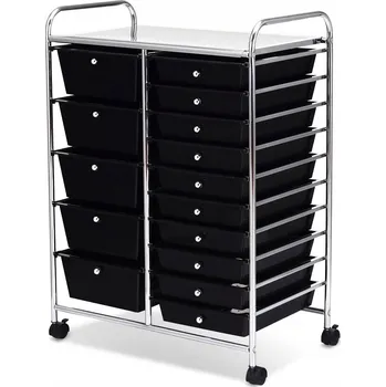 Zásuvkový kontejner Kontejner Costway 87 x 63 x 37 cm