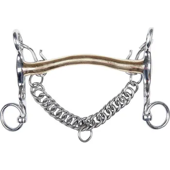 Vybavení pro koně Pákové udidlo HKM Baby Argentan, 16 mm, rameno 5 cm, 14,5 cm