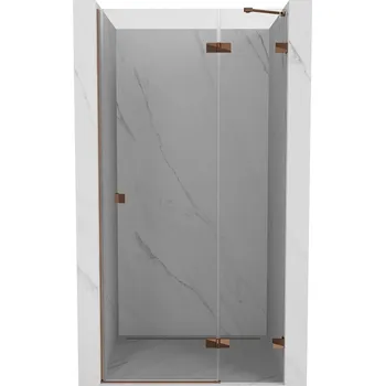 Sprchové dveře Mexen Lunar sprchové dveře výklopné pravé 115 cm, transparentní, růžové zlato - 834-115-000-60-00-P Sprchové dveře