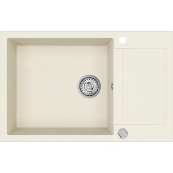 Granitový dřez Granitový dřez Helika TESA PLUS SQT105 blanched almond