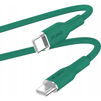 Datový kabel Kabel Puro USB-C - USB-C 1,5 m zelený