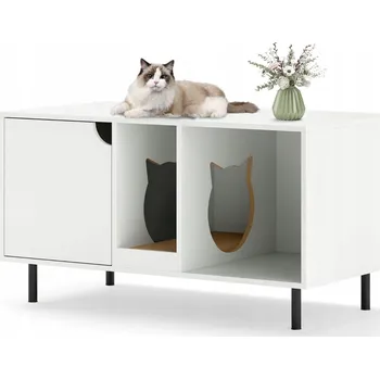 Skříňka na pro kočky toaletu se škrabadlem pro kočky domek