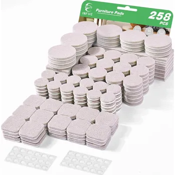 Podložka pod nábytek Sada 258 Filcových Podložek pod Nábytek Samolepicí Ochrany Podlahy