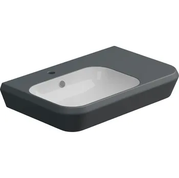 Umyvadlo Cruise, keramické, dvoubarevné, 80x48 cm, CRLAVBW80BI000028