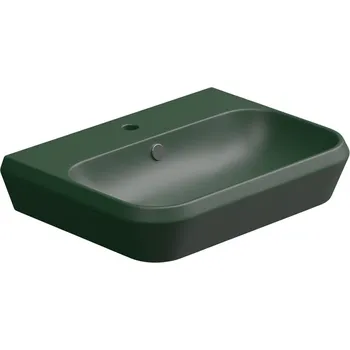 Umyvadlo Umyvadlo Cruise, keramické, smeraldo matné, 65x48 cm, CRLAVBW65036