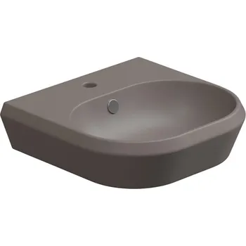 Umyvadlo Cruise, keramické, tortora matné, 50x48 cm, CRLAVBW50029