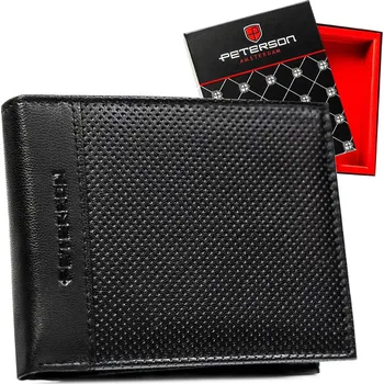 Peněženka Velká kožená pánská peněženka bez vnější spony Zapínání: bez zapínání