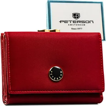 Peněženka Středně velká, dámská peněženka z přírodní a eko kůže Barva: Červená