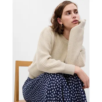 Dámský svetr GAP Dámské Pletený crop svetr GAP Bílá XXS (2249965)