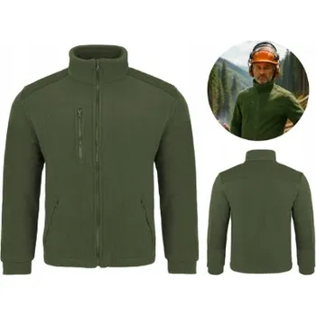 Pánská mikina Pánská silná FLEECOVÁ mikina fleecová TAKTICKÁ vojenská KHAKI pracovní TEPLÁ XL