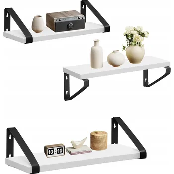 police Police, dřevotřísková deska Vasagle, 40 x 12 cm, bílá